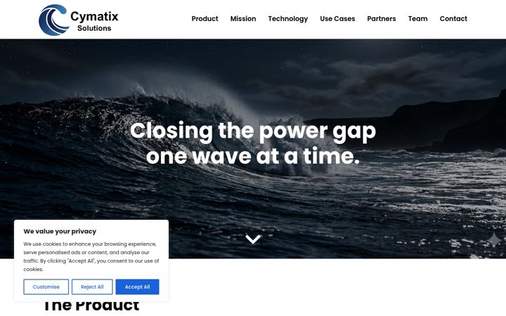 Screenshot of cymatixsolutions.com