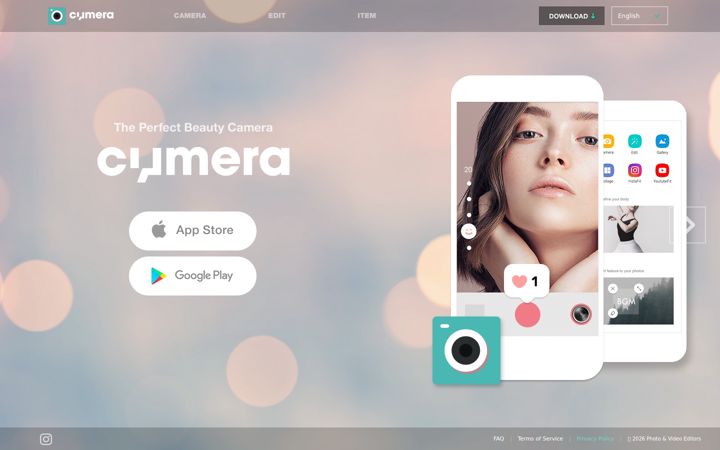 Skärmbild av cymera.com
