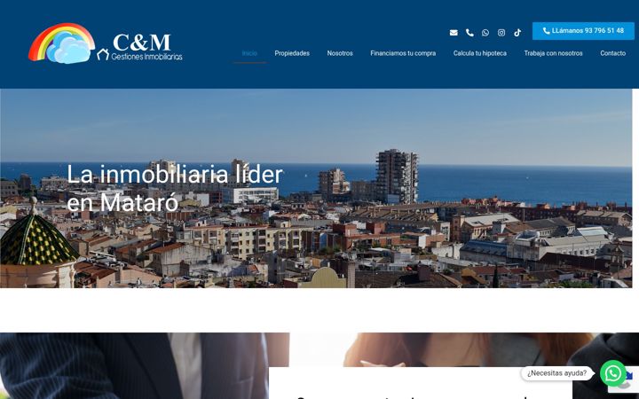 Screenshot of cymgestionesinmobiliarias.com