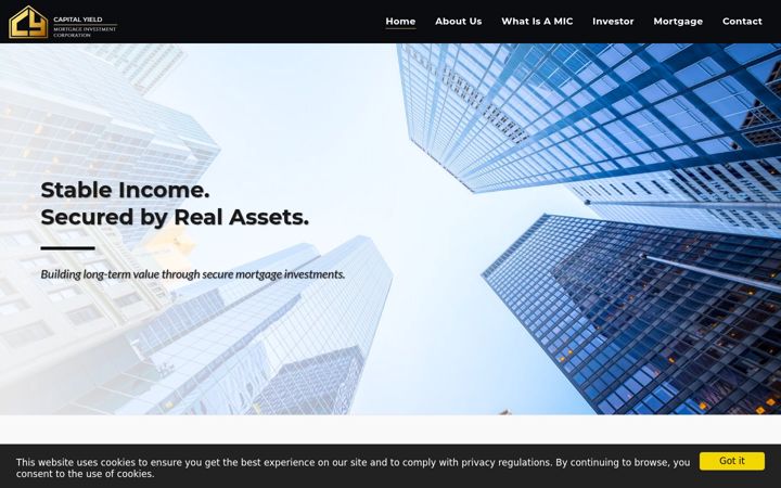 Screenshot of cymic.ca