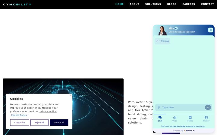 Screenshot of cymobility.com