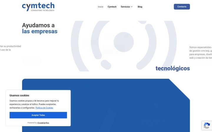 Screenshot di cymtech.es