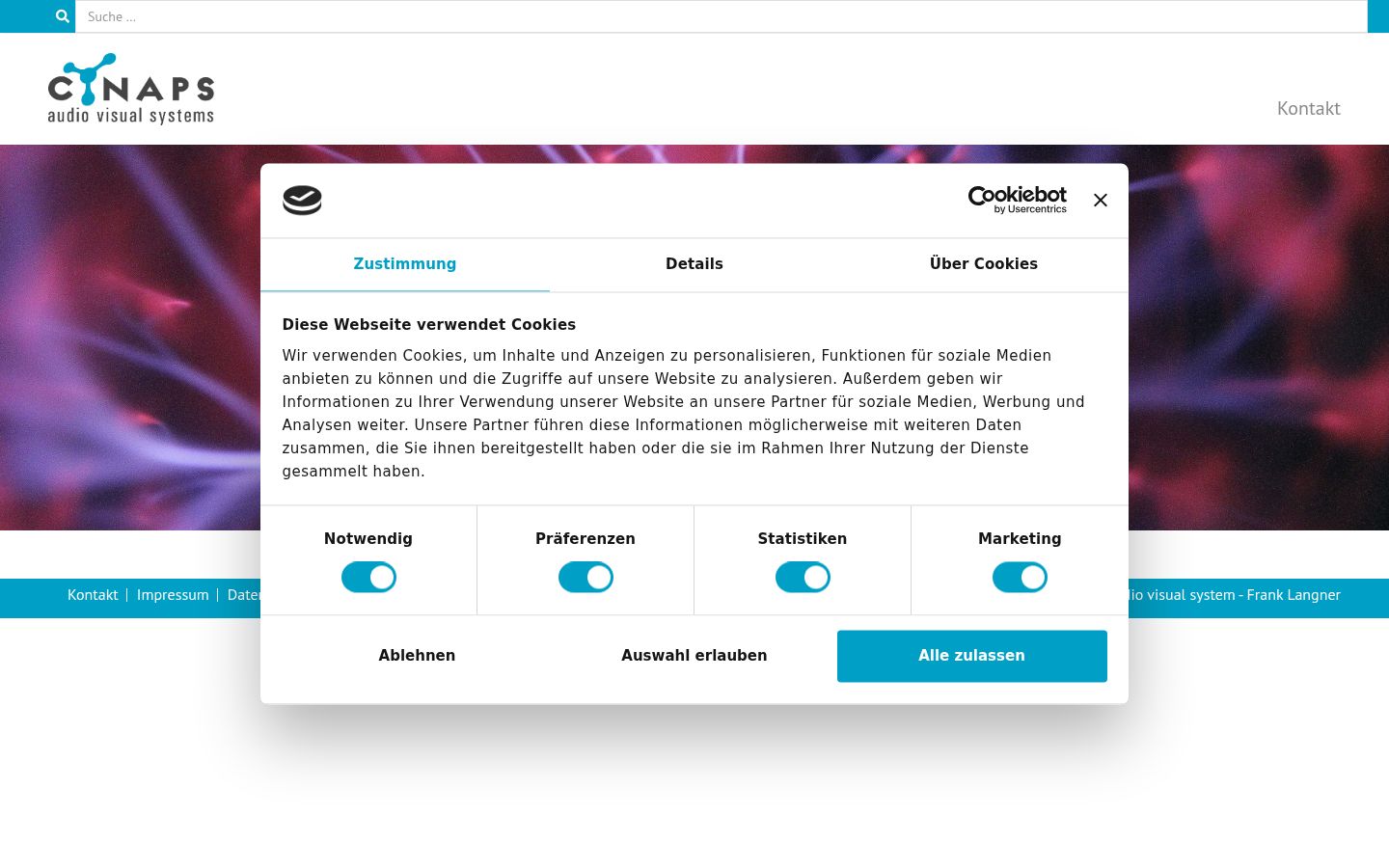Captura de ecrã do banner de consentimento apresentado antes de qualquer interação