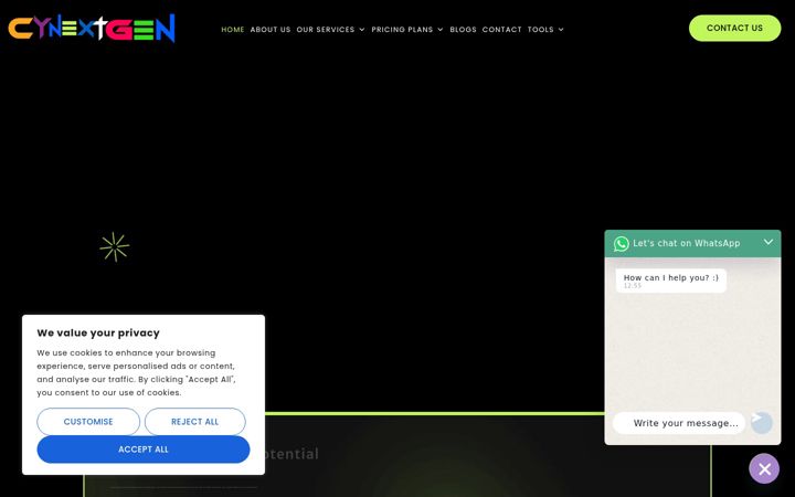 Screenshot of cynextgen.com