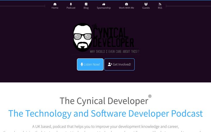 Screenshot of cynicaldeveloper.com