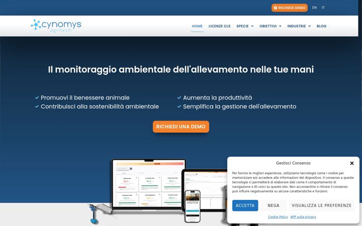Screenshot of cynomys.it
