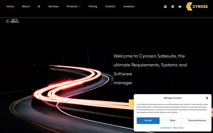Screenshot of cynoss.net