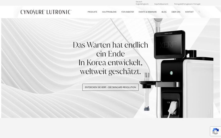 Screenshot of cynosure.de