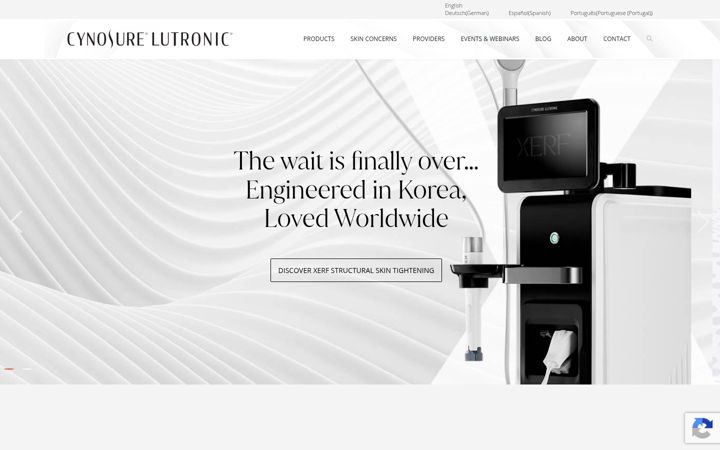 Screenshot of cynosure.fr