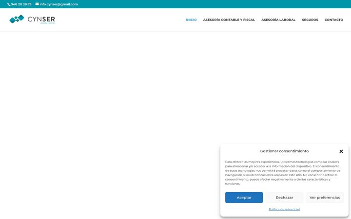 Screenshot of cynserasesoria.es