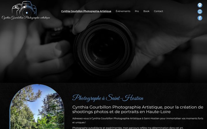 Screenshot of cynthia-photographie43.fr