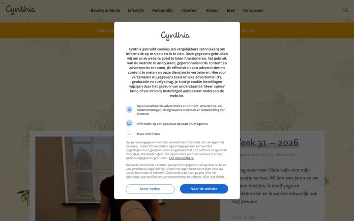 Screenshot of cynthia.nl