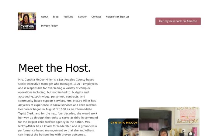 Screenshot of cynthiaatthetable.com