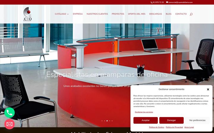 Screenshot of cyomobiliario.com