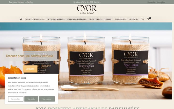 Screenshot von cyor.fr