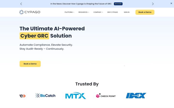 Screenshot of cypago.co