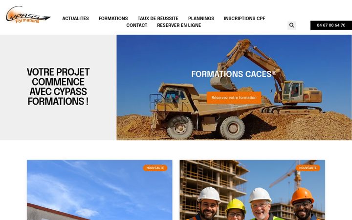Screenshot of cypassformations.com