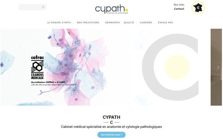 Screenshot of cypath.fr