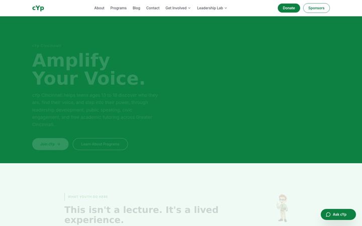 Screenshot of cypcincinnati.org