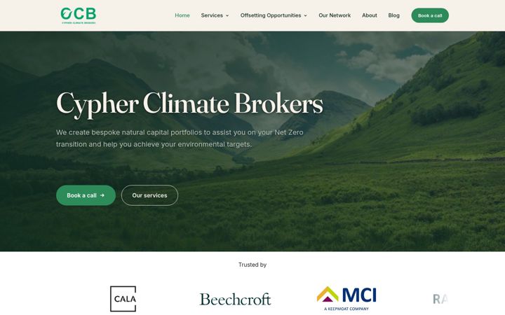 Screenshot of cypherclimatebrokers.co.uk