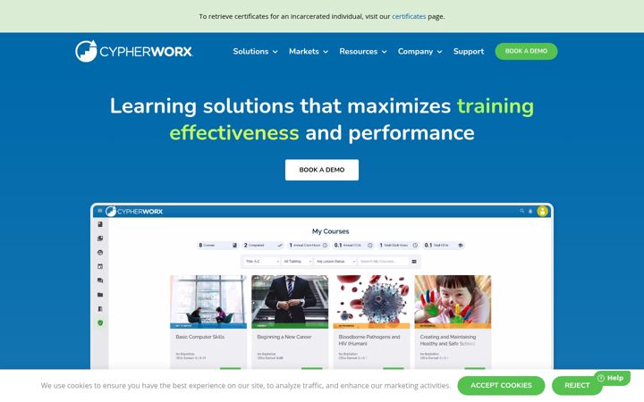 Screenshot of cypherworx.com