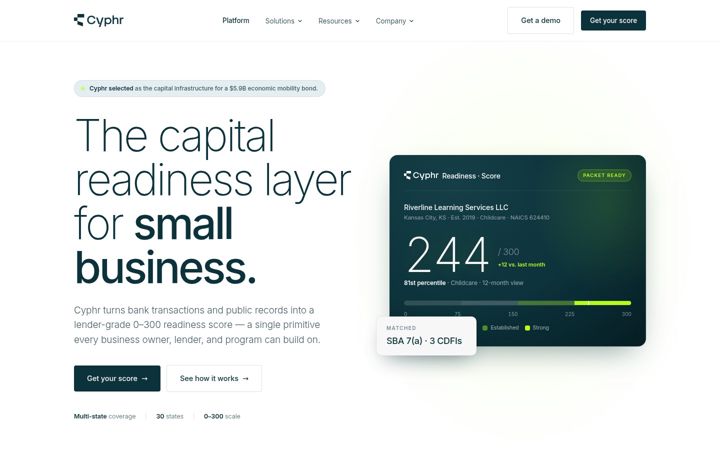 Screenshot of cyphrai.com