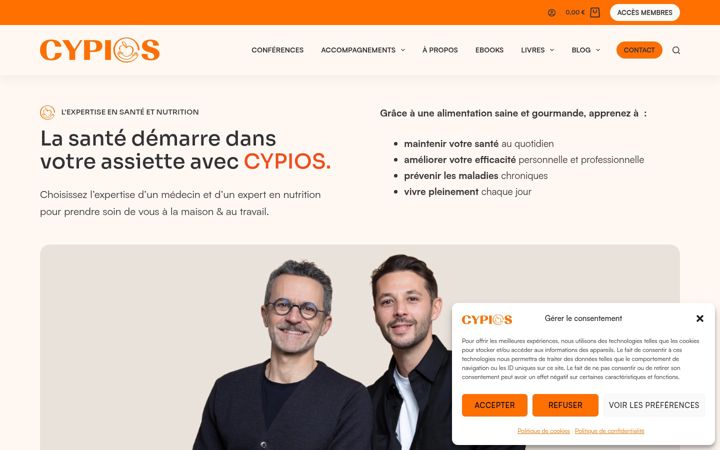 Screenshot of cypios.fr
