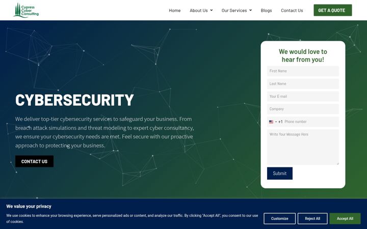 Screenshot of cypresscyberc.com