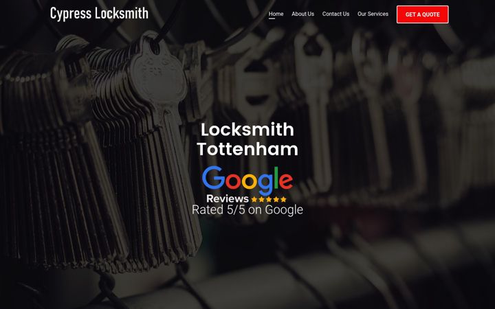Screenshot of cypresslocksmithtottenham.co.uk