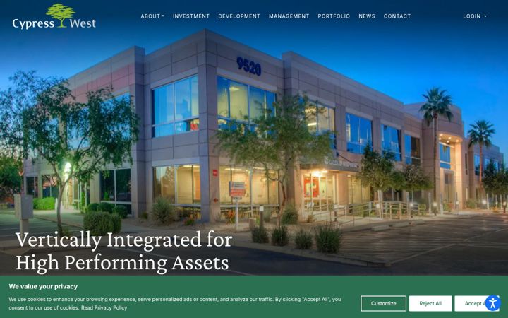 Screenshot of cypresswestpartners.com