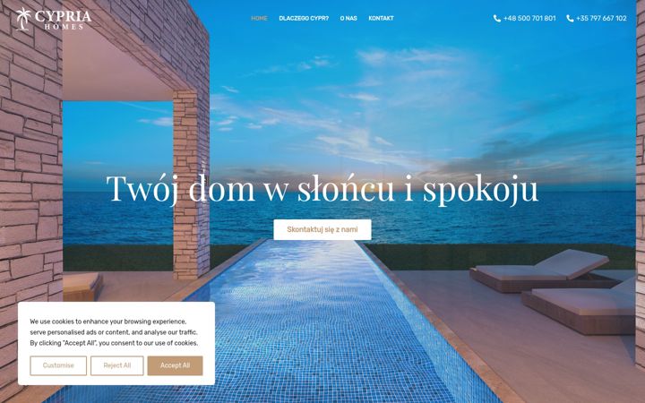 Zrzut ekranu cypriahomes.pl