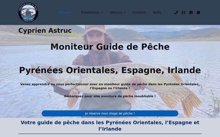 Screenshot von cyprienastruc.fr
