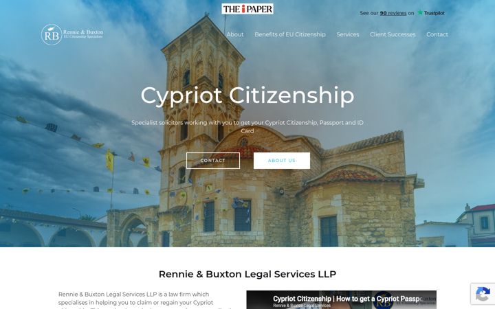 Screenshot of cypriotcitizenship.co.uk