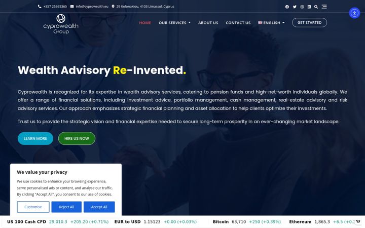 Screenshot of cyprowealth.eu