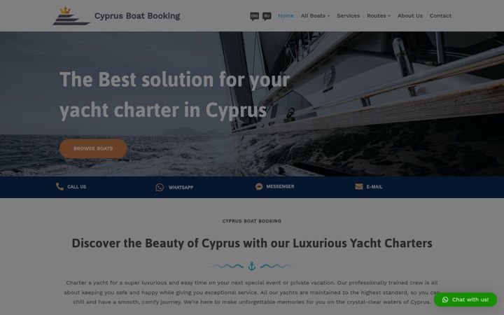 Screenshot of cyprus-boat-booking.com