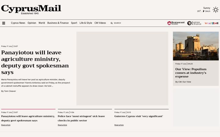 Screenshot von cyprus-mail.com