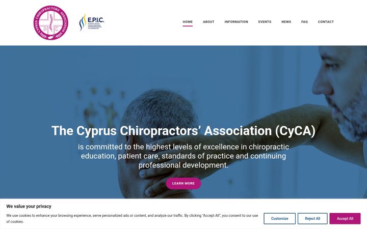 Ekrānuzņēmums no cypruschiropractic.org