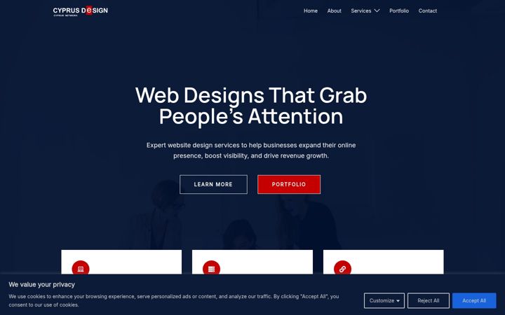 Screenshot of cyprusdesign.com