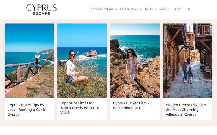 Screenshot of cyprusescape.com