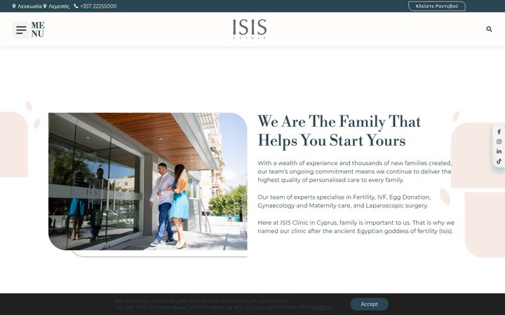 Screenshot of cyprusfertility.com