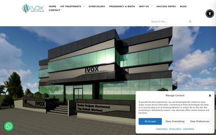 Screenshot of cyprusivfcentre.co.uk