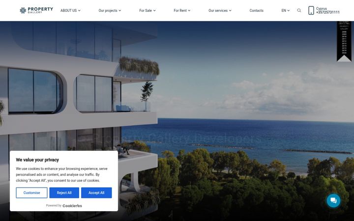 Screenshot of cypruspropertygallery.com