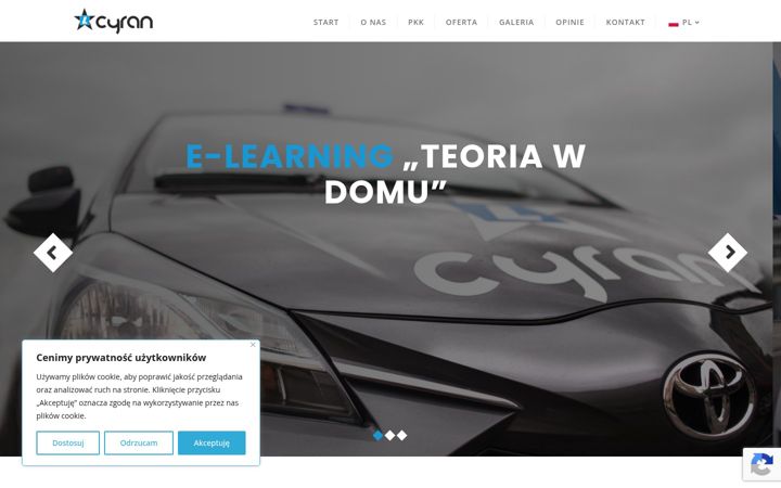 Zrzut ekranu cyran.net.pl