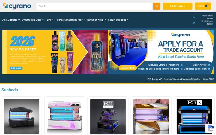 Screenshot of cyranoltd.com