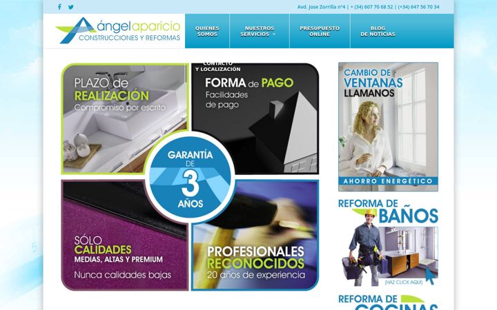 Screenshot of cyraparicio.es