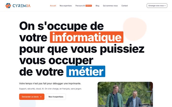 Screenshot of cyremia.com