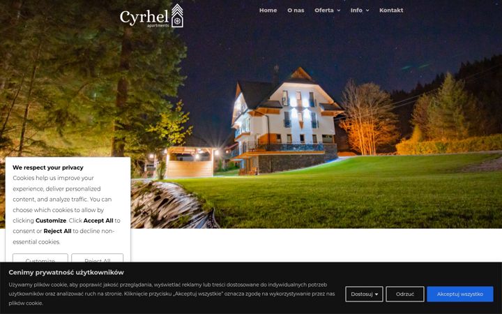 Zrzut ekranu cyrhel.pl
