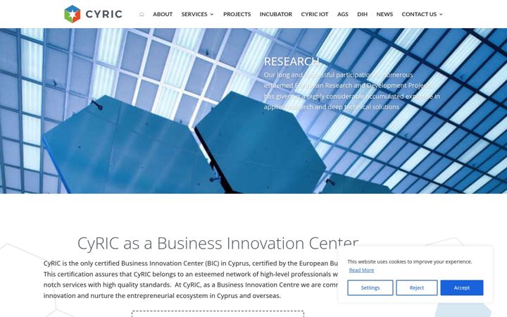 Screenshot of cyric.eu