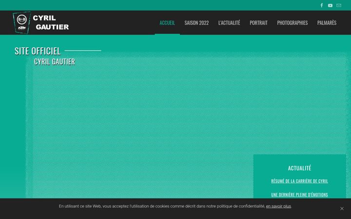 Screenshot di cyril-gautier.fr
