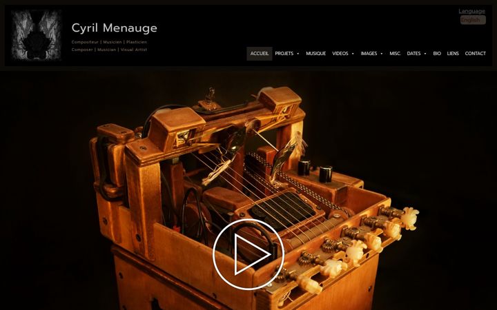 Screenshot of cyril-menauge.fr